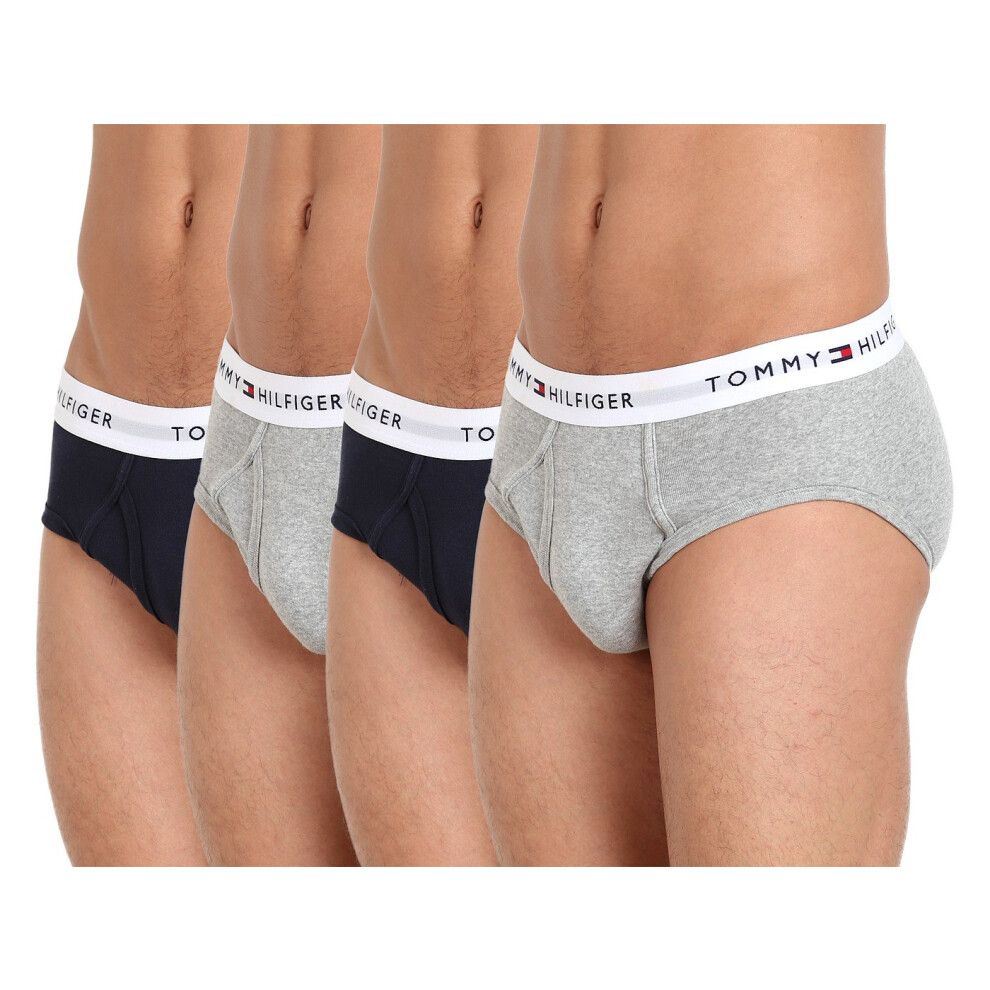 Tommy Hilfiger Men's 4-Pack Cotton Brief  Multi  X-Large