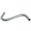 Kingston Kingston Brass K152A8 S-form Duscharm, Borstad Nickel 1
