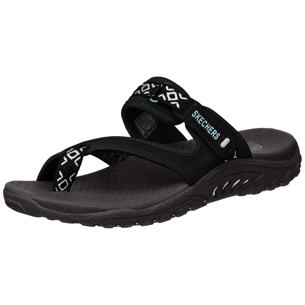 Skechers womens Reggae - Trailway sandal  black  9.5 M US