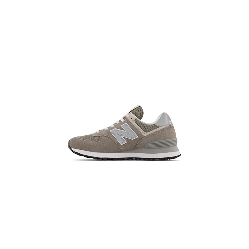 New Balance Women 's 574 Core Sneaker  Grey/White  8 Wide