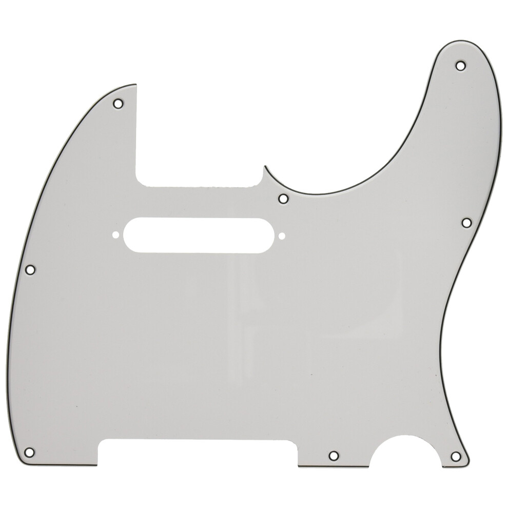 Fender Modern Pickguard  Telecaster  8-Hole - White 3-Ply