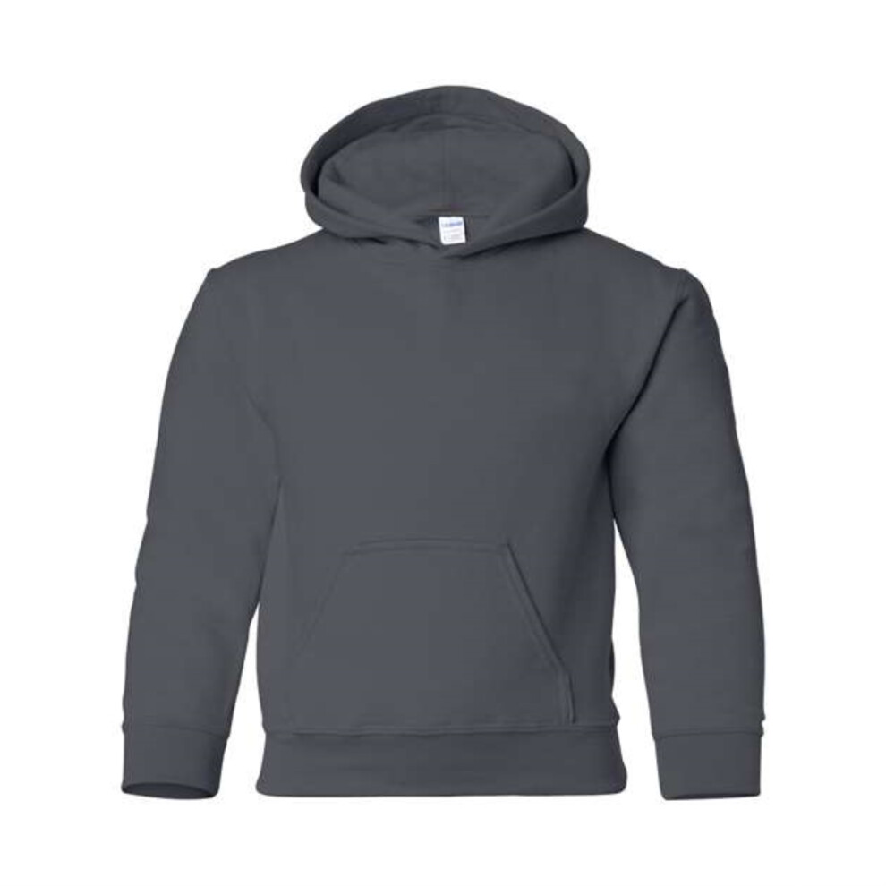 Gildan Heavy Blend Youth Hooded Sweatshirt - Charcoal  XL