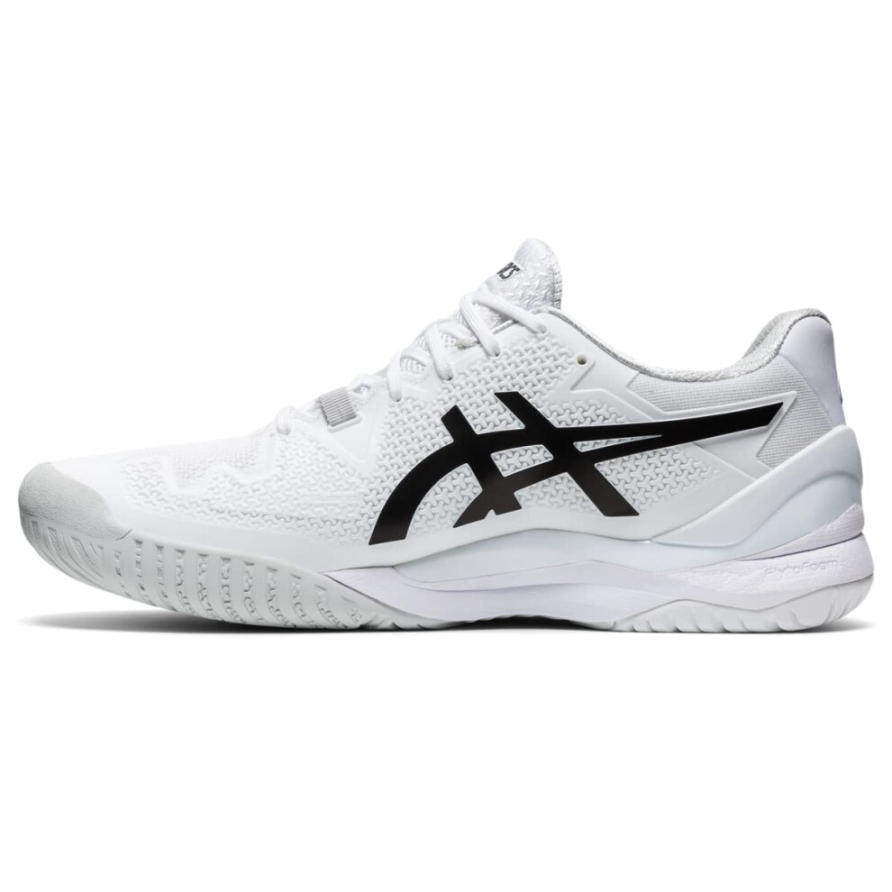 ASICS Men's Gel-Resolution 8 Tennis Shoes  6  White/Black