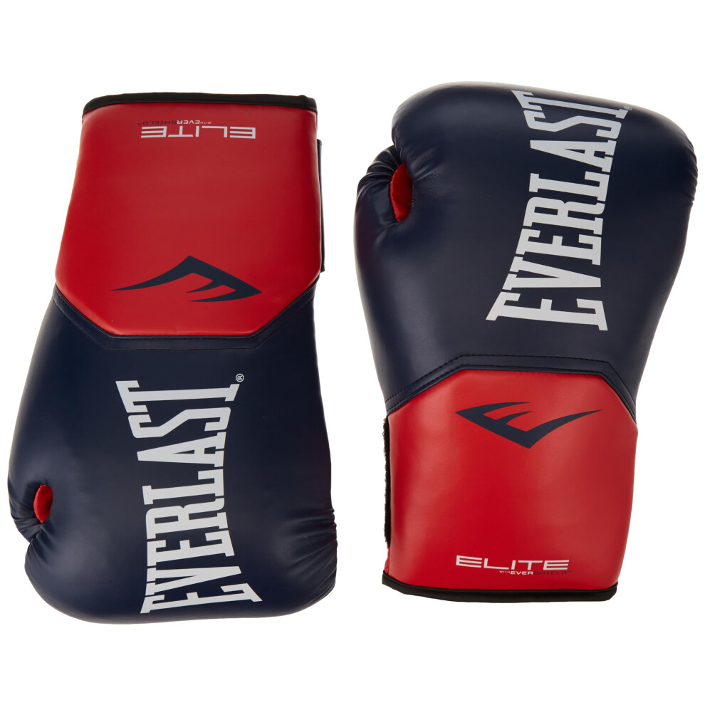 Everlast Elite Pro Style Training Gloves  Blue/Red  14 oz