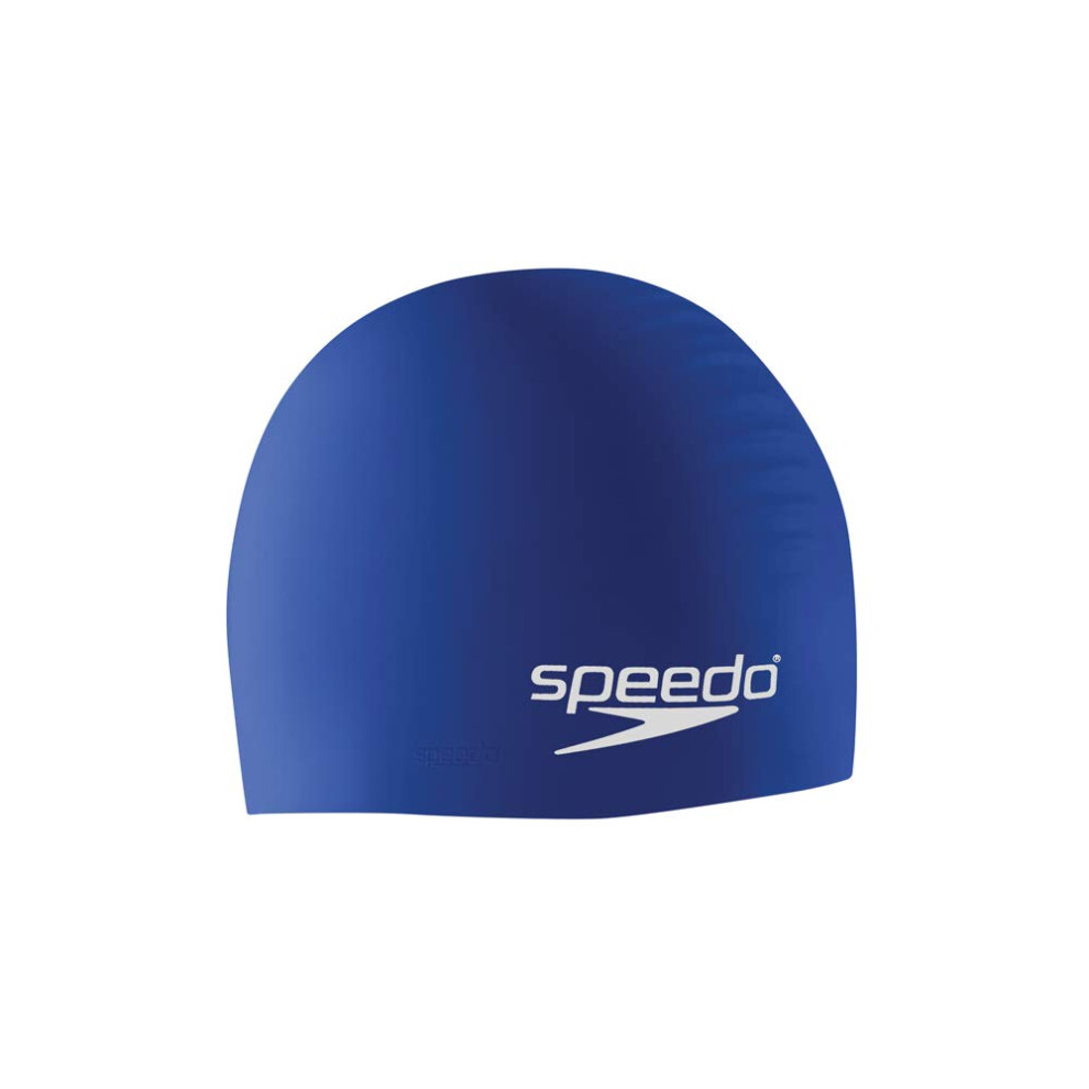 Speedo Unisex-Youth Swim Cap Silicone Junior   Royal Blue