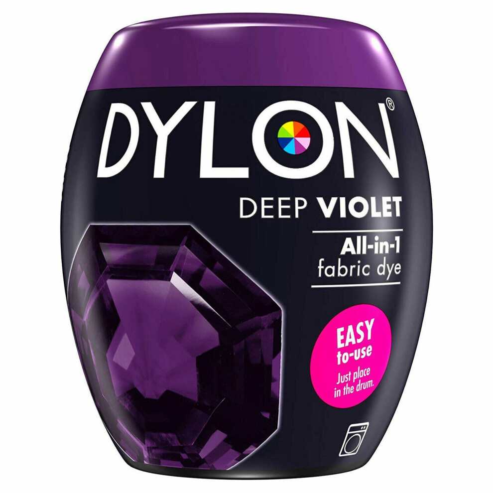 (Deep Violet ) DYLON Washing Machine Dye Pod for Clothes