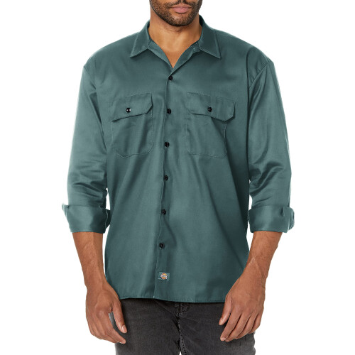 Dickies Dickies Herren Langarm Work Hemd Lincoln Green klein