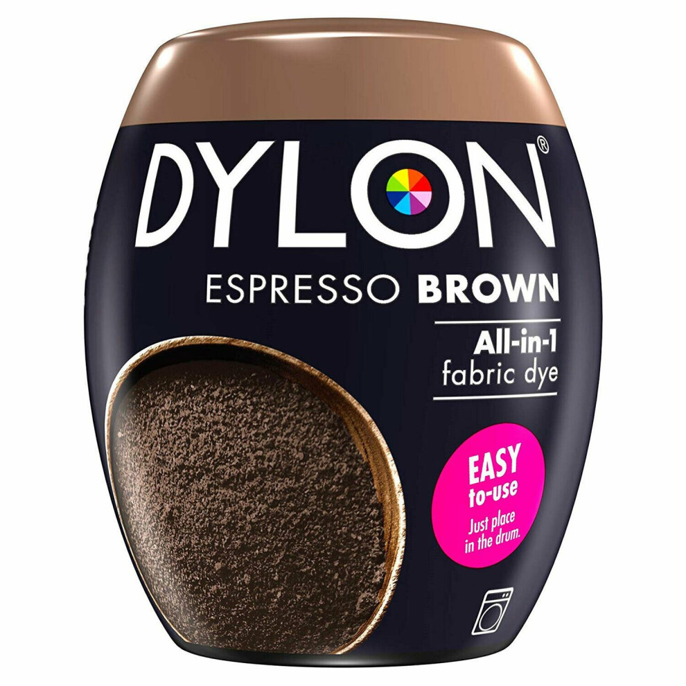 (Espresso Brown) DYLON Washing Machine Dye Pod for Clothes