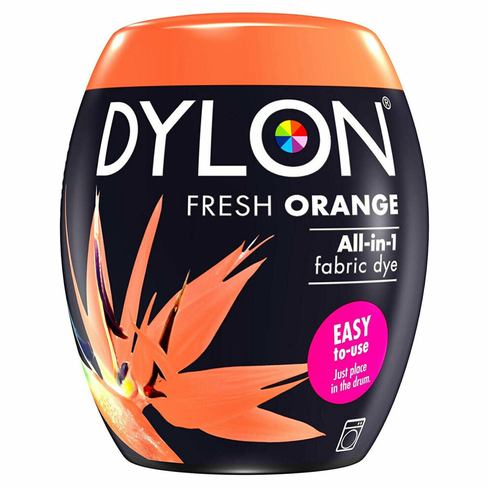 (Fresh Orange ) DYLON Washing Machine Dye Pod for Clothes