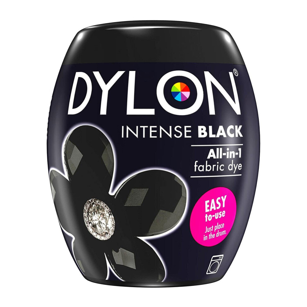 (Intense Black) DYLON Washing Machine Dye Pod for Clothes