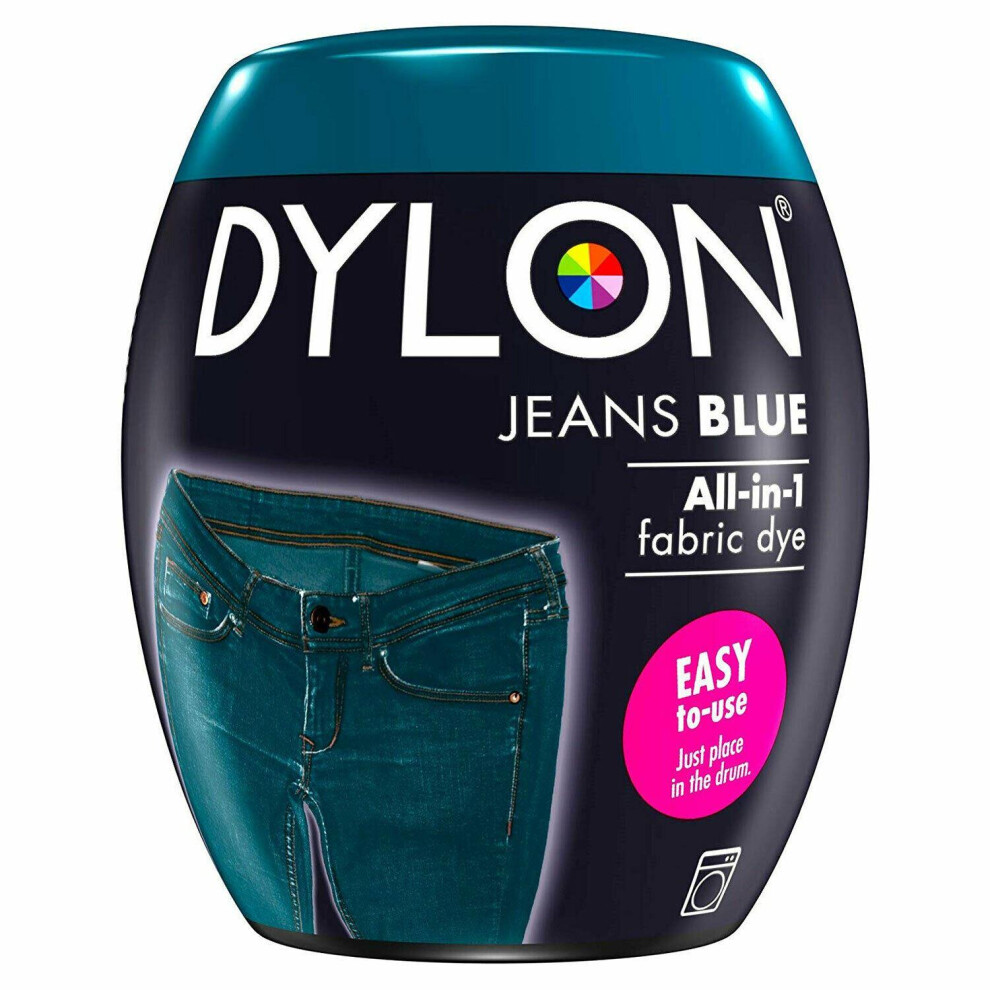 (Jeans Blue ) DYLON Washing Machine Dye Pod for Clothes