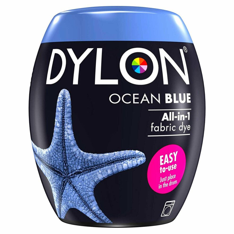 (Ocean Blue ) DYLON Washing Machine Dye Pod for Clothes