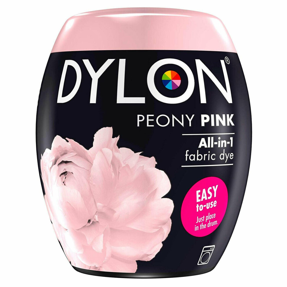 (Peony Pink) DYLON Washing Machine Dye Pod for Clothes