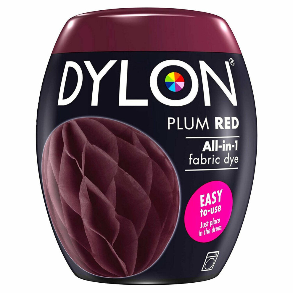 (Plum Red) DYLON Washing Machine Dye Pod for Clothes