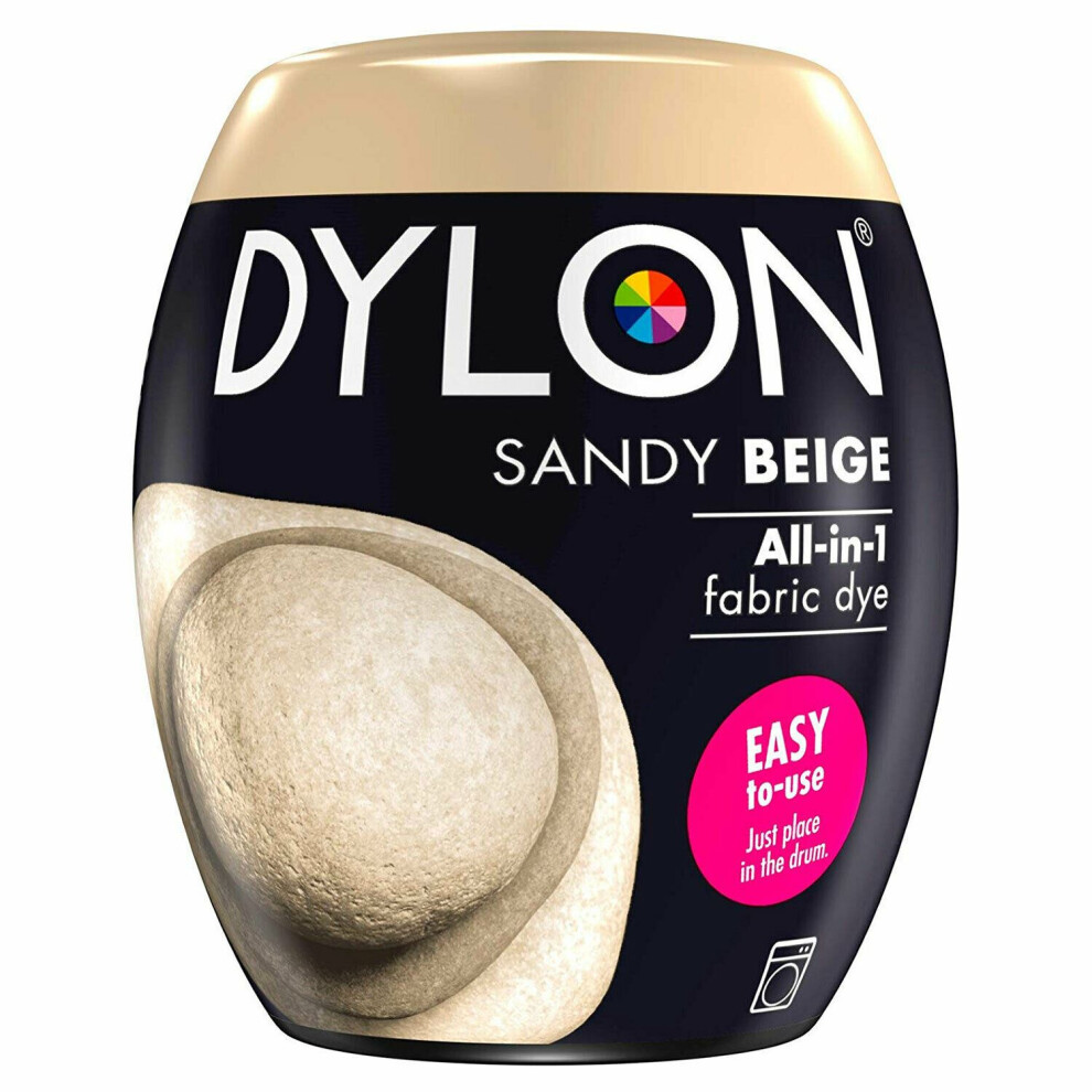 (Sandy Beige ) DYLON Washing Machine Dye Pod for Clothes