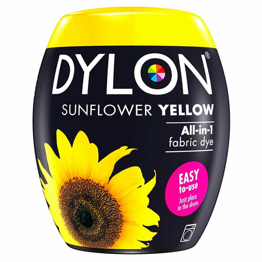 (Sunflower Yellow) DYLON Washing Machine Dye Pod for Clothes