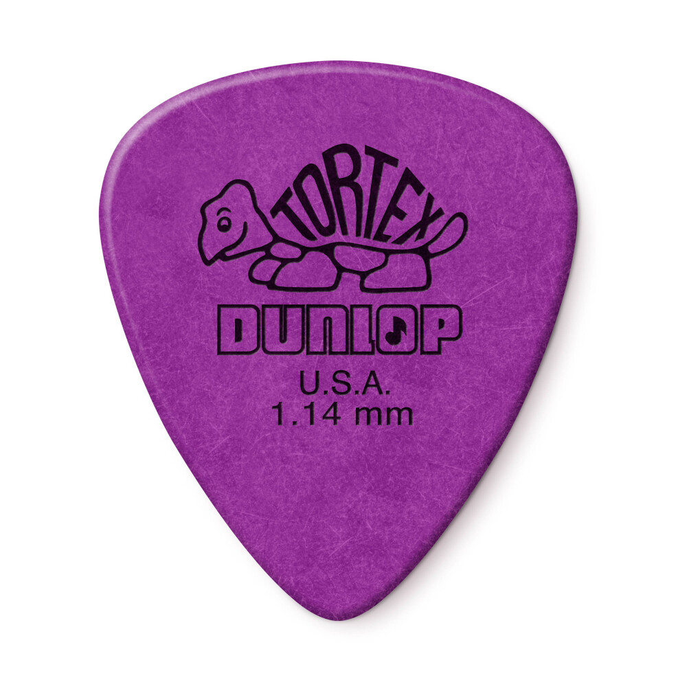 Dunlop Tortex Standard 1.14mm Purple Guitar Pick  72 Pack