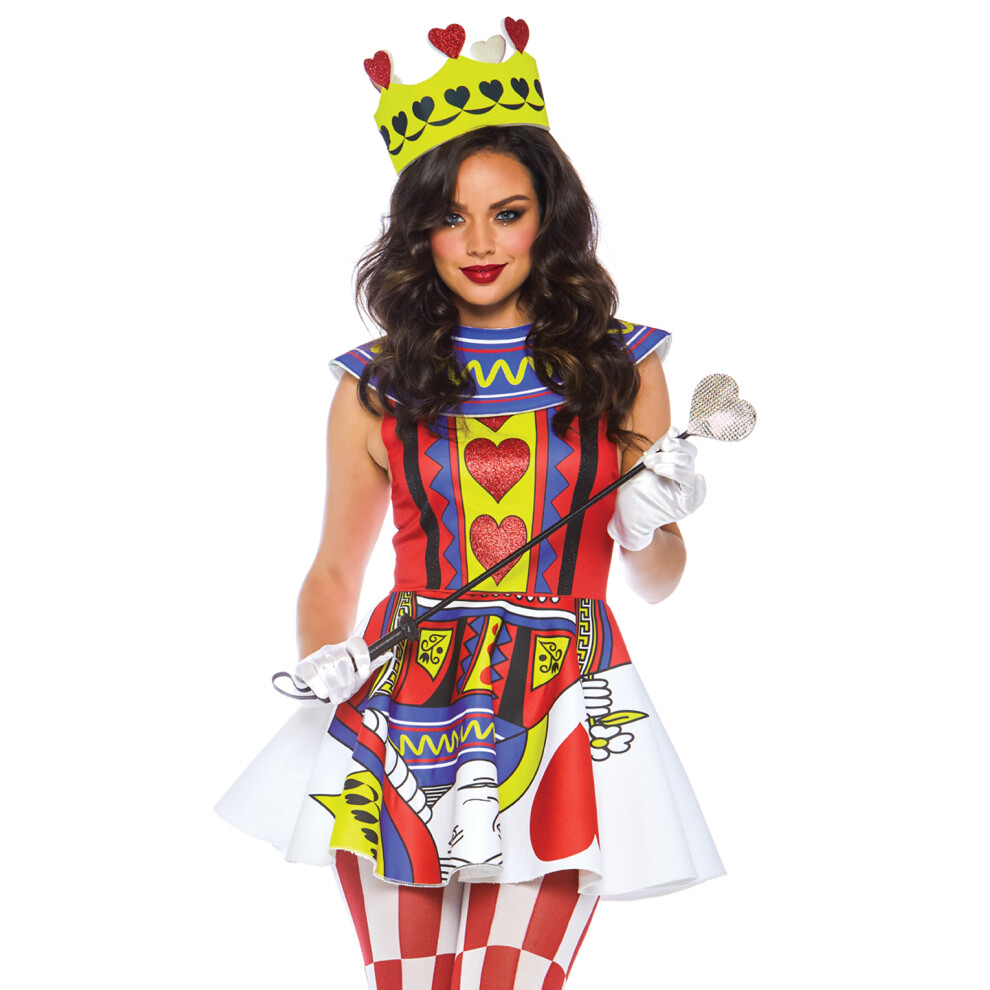 Leg Avenue Card Queen Dress Accessorio, (Multicolor), (Taglia Produttore: Smalluk 6-8) Donna