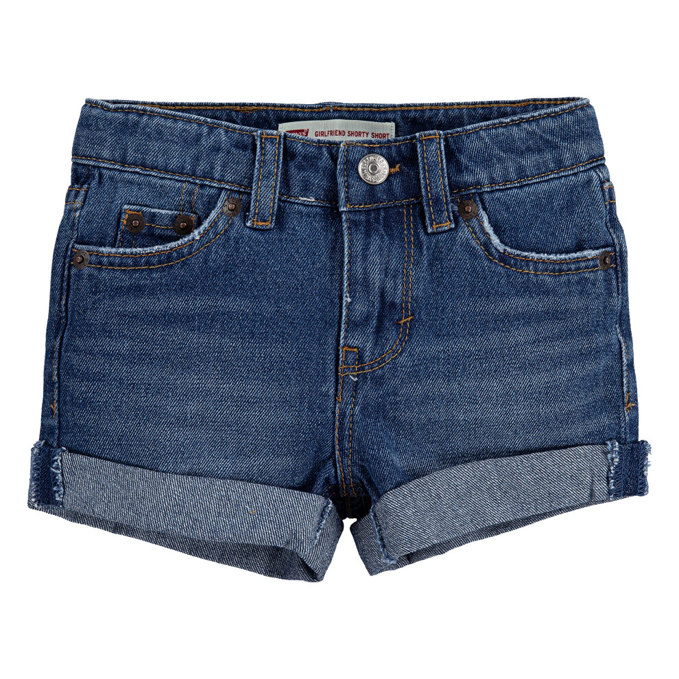 Levi's Girls' Girlfriend Fit Denim Shorty Shorts  Evie  7