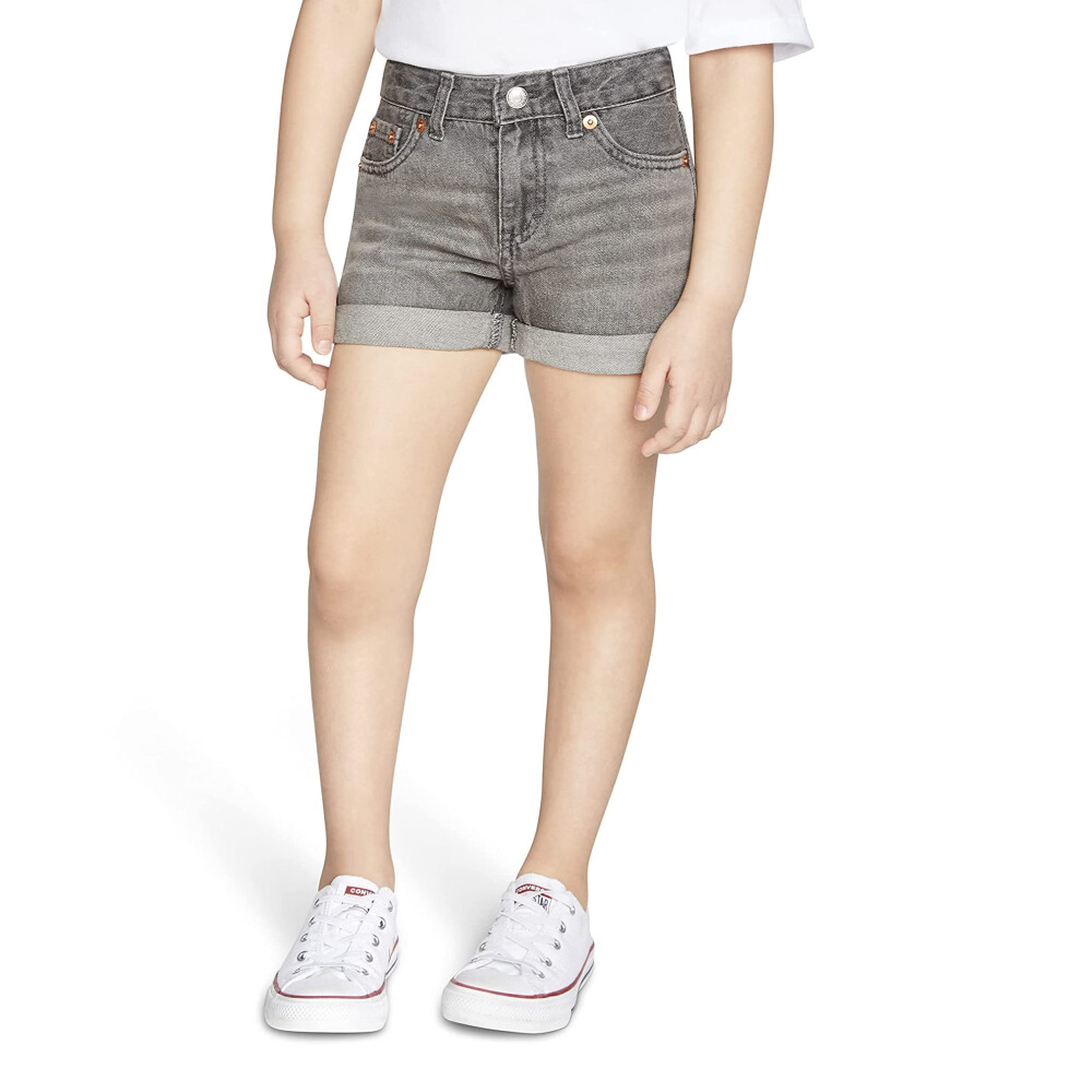 Levi's Girls' Girlfriend Fit Denim Shorty Shorts  Arya  8