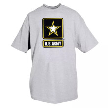 Army Star T-Shirt Grau Large