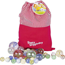 Goki 63924 Bag with 50 Marbles