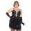 2 pezzi. Glamour Flapper paillettes e 1