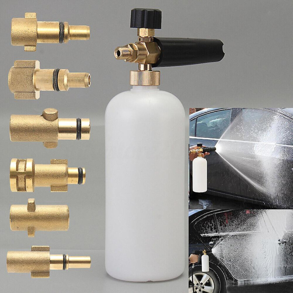 Snow Foam Lance Professional Foam Generator Car Washer 1/4" Quick Release High Pressure Snow Foam Lance Adjustable Foam Nozzle
