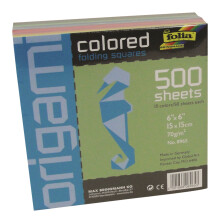 ORIGAMI PAPER 6X6 10CLR 500SHT