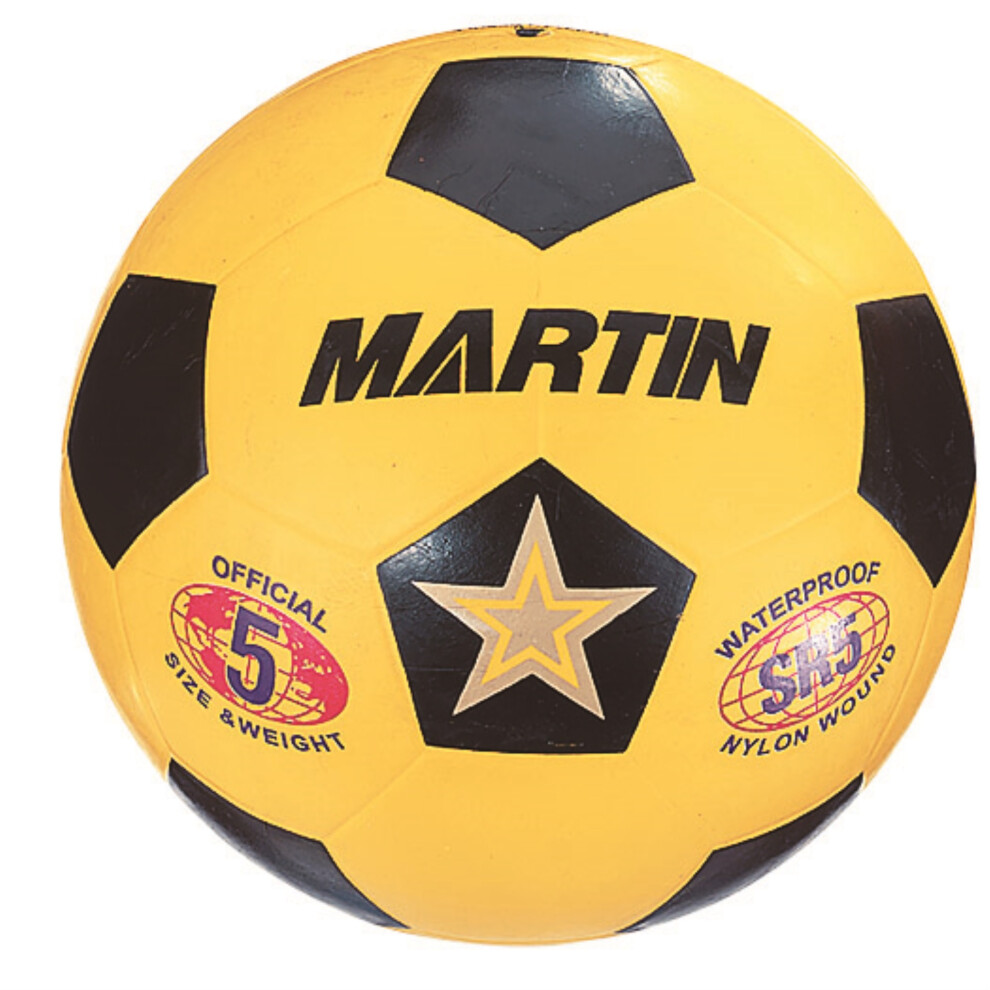 RUBBER SOCCERBALL-SIZE 3-YELLOW