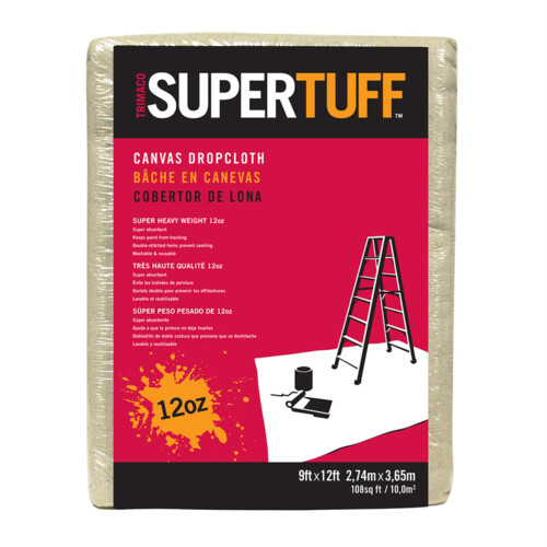 DROPCLOTH 9X12' 12OZ (verpakking van 1)