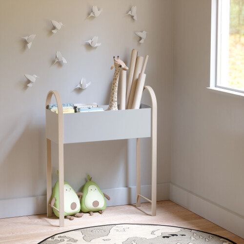 Umbra BELLWOOD STORAGE/PLANTER WHT/NAT 1