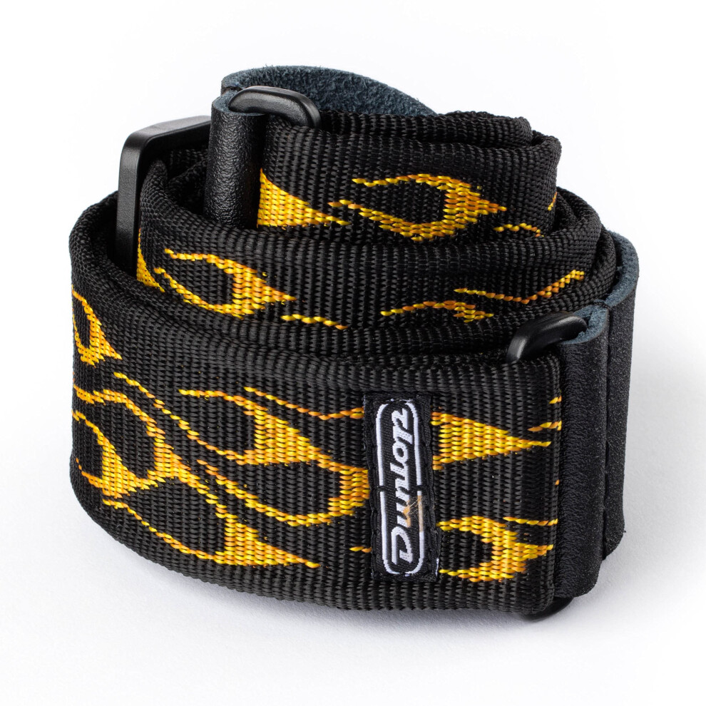 Dunlop D3811OY Flambe Yellow Strap