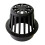Grate Atrium 4 """" Sort (pakke p? 1) 1