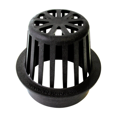 Grate Atrium 4 """" Sort (pakke p? 1)
