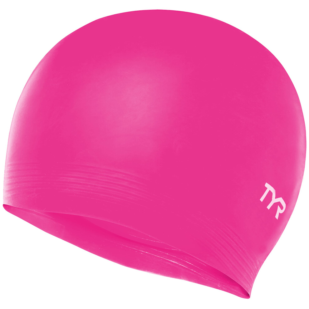 TYR Latex Swim Cap  Florescent Pink