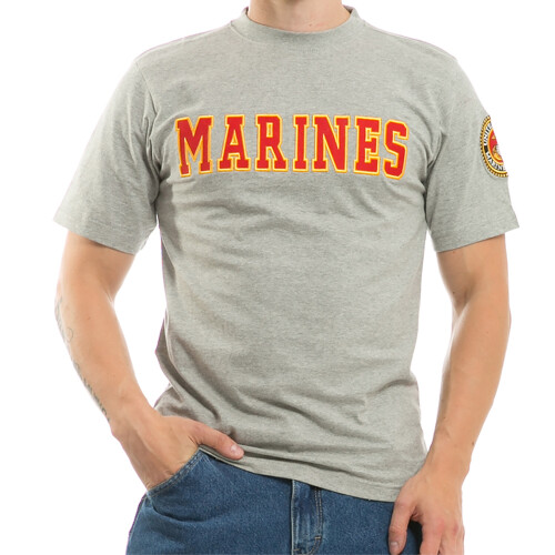 Applikationstext T's Marines Grey L