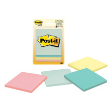 PAD POSTIT ASSTD3X3""""PK4(Pack of 1)