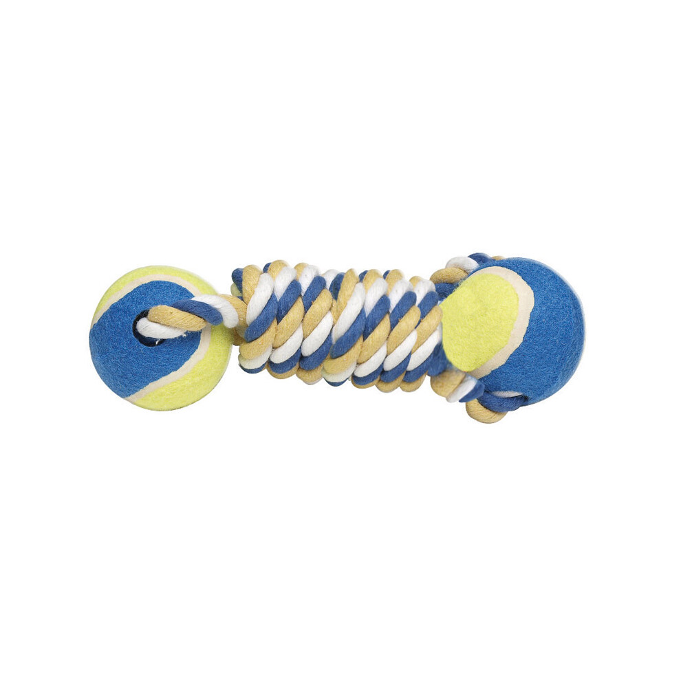 DOG TOY TENNIS BALL TUG (Pack of 1)