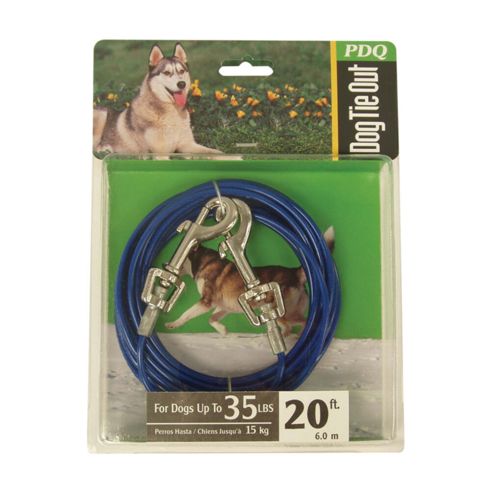 CABLE DOG TIE OUT 20'MED (Pack of 1)