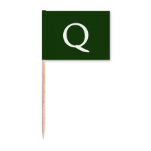 Currency Symbol Guatemala Quetzal GTQ Toothpick Flags Marker Topper Party Decoration