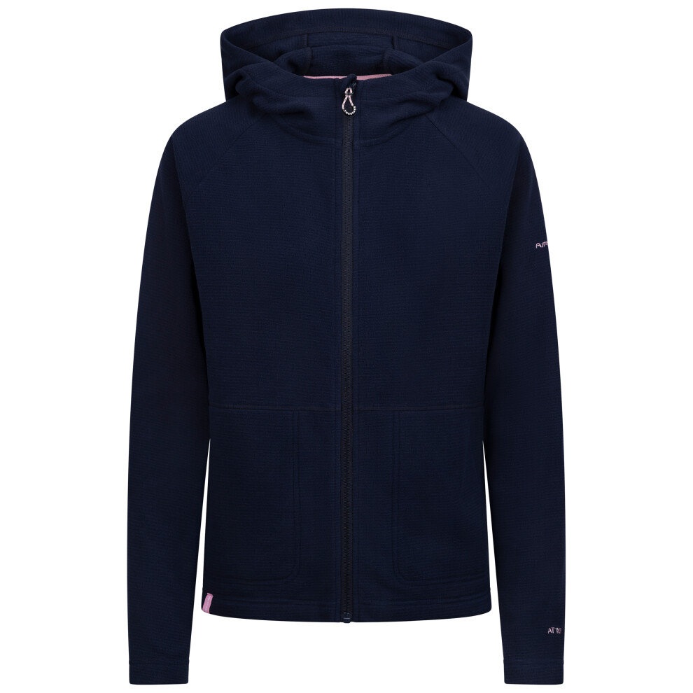 (12, Navy Stripe) Trespass Womens Hooded Fleece Nolans