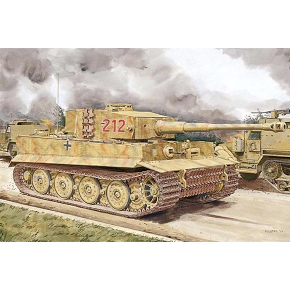 DRAGON D6947 Tiger I Normandy 1944 Late Prod w/ Zimmerit 1:35 Plastic Model Kit