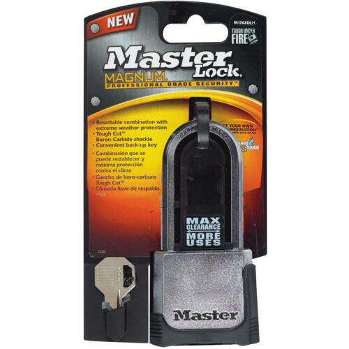 Master Lock MAG2""""COMBO W/KEY 2"""" SHK (1er-Pack)