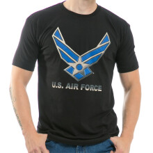 30 Single Tricko US AirForce 2 Black L