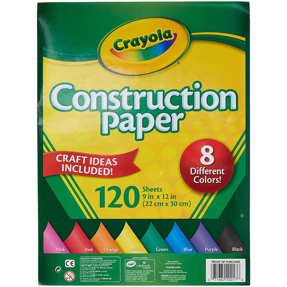 Crayola Construction Paper  120 Sheets