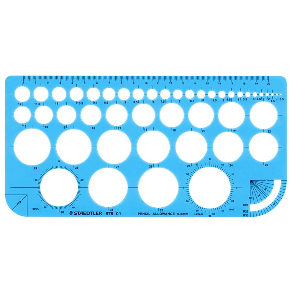 staedtler Template Circle Ruler 976 01