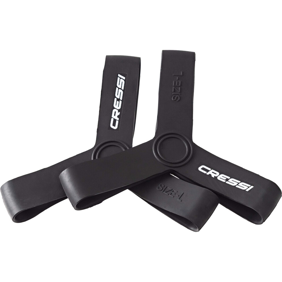 Cressi Rubber Fin Keeper  Black  Large