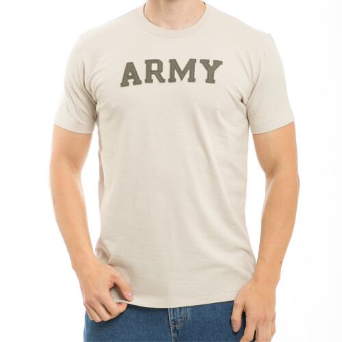 Oceanside Applique T's Army Sand L