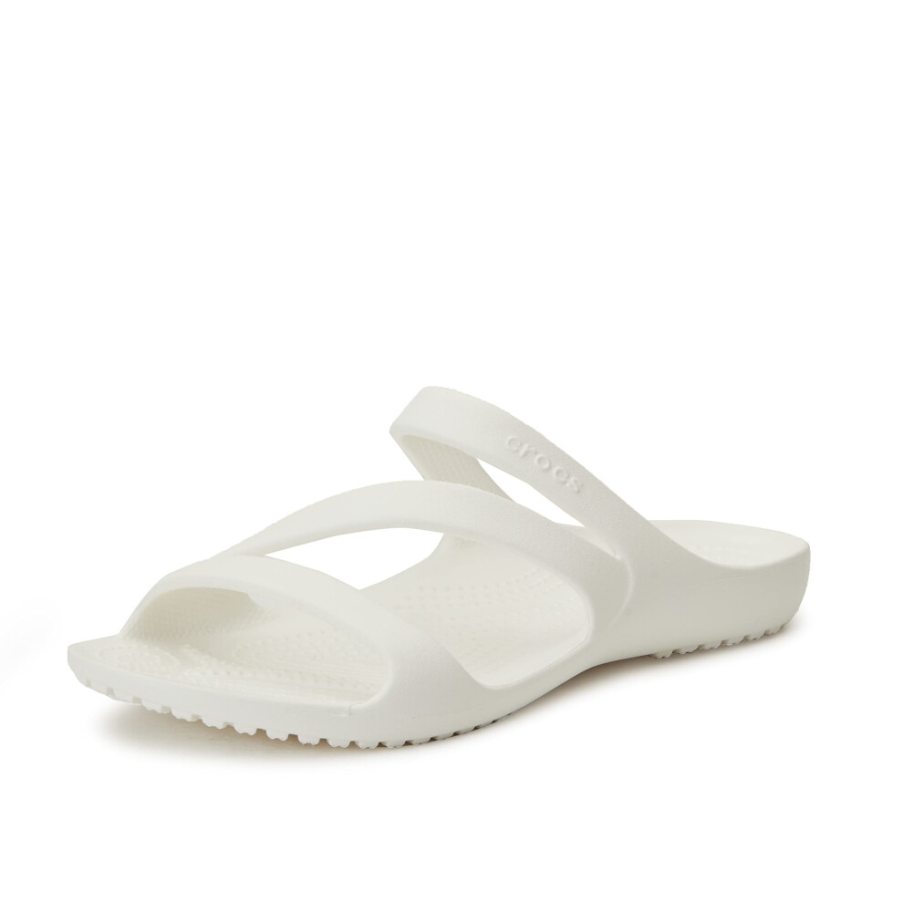 crocs Womens Kadee II Sandals  White  9